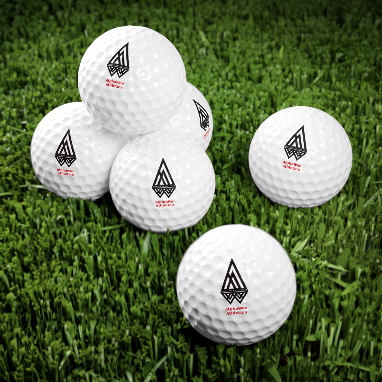 Alpha War Athletics Golf Balls, 6 pack