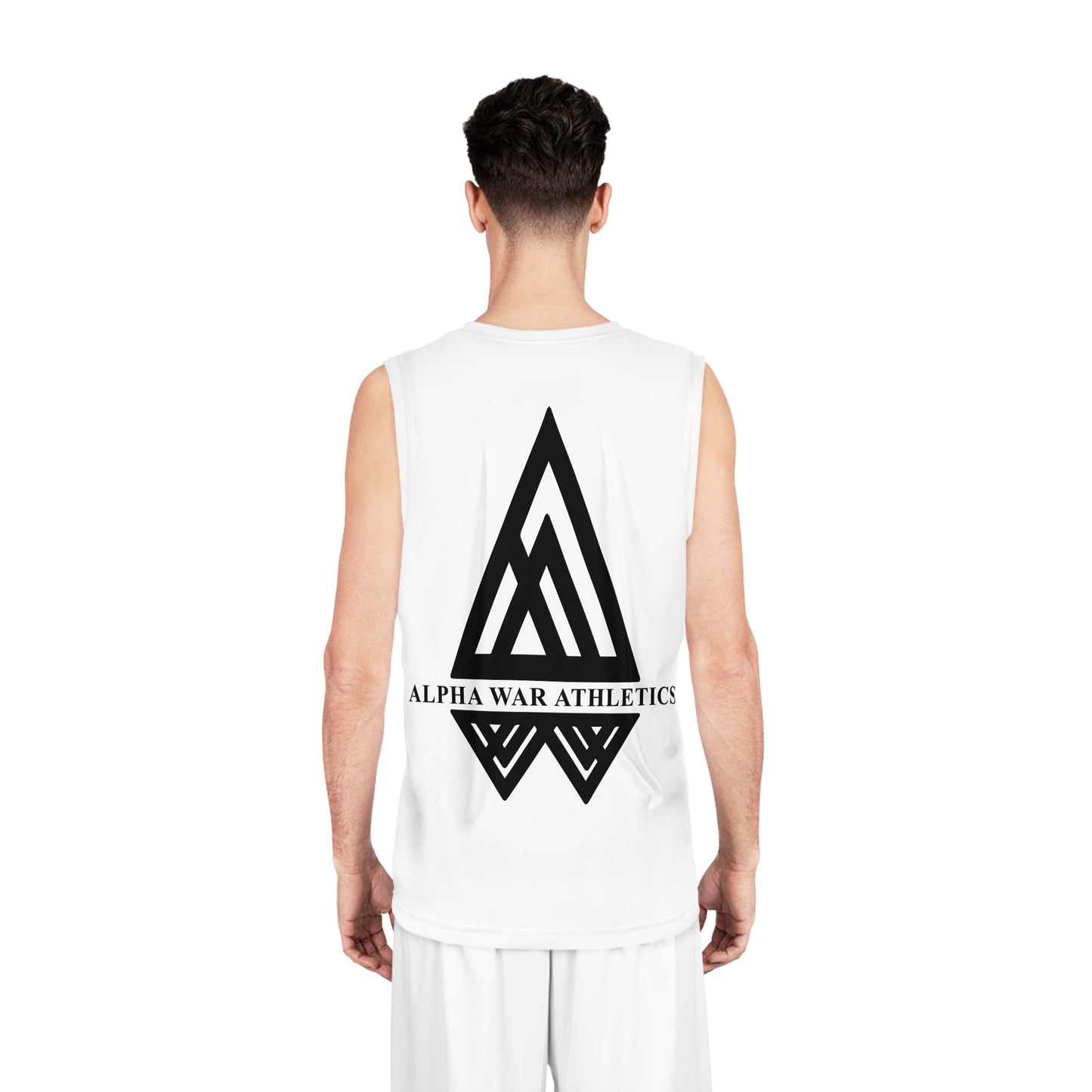 Alpha War Athletics Basketball Jersey - Unisex Sports Tank with Motivational Quote