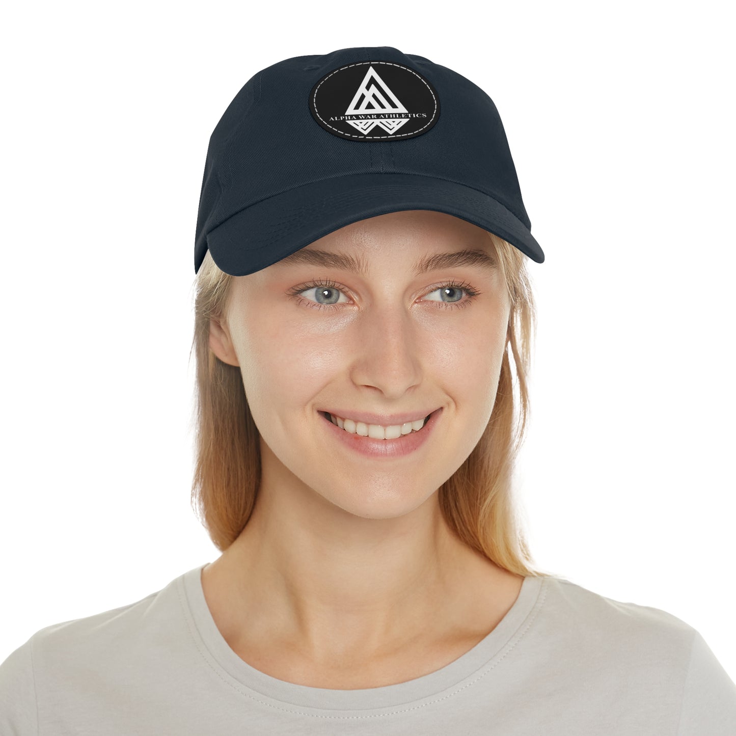 Alpha War Athletics Dad Hat with Leather Patch