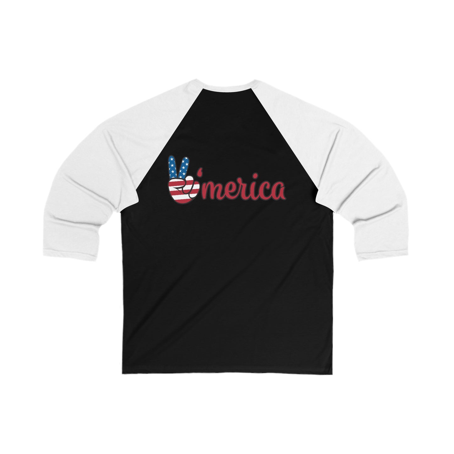 3\4 Sleeve Baseball AWA Murica Tee