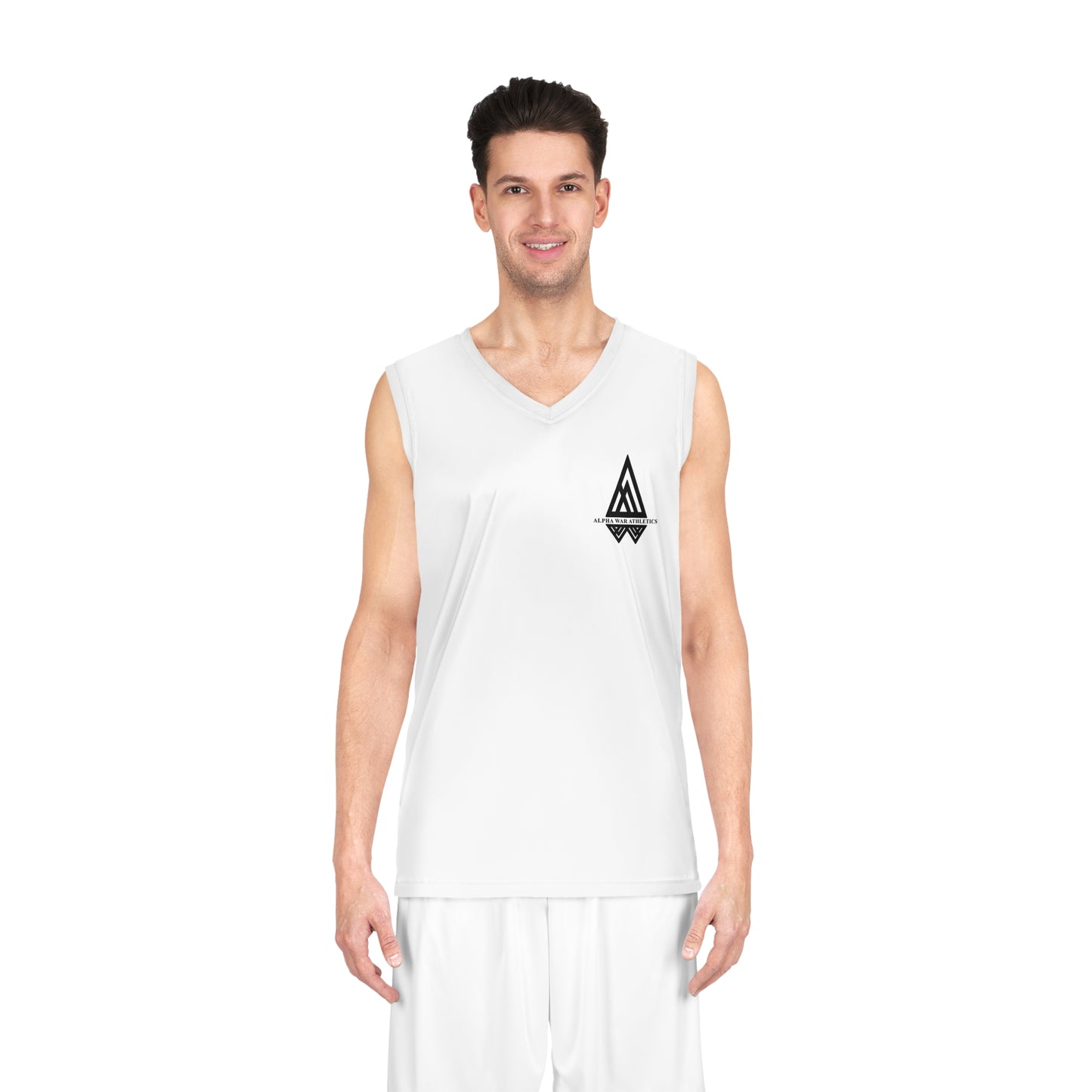 Alpha War Athletics Basketball Jersey - Unisex Sports Tank with Motivational Quote