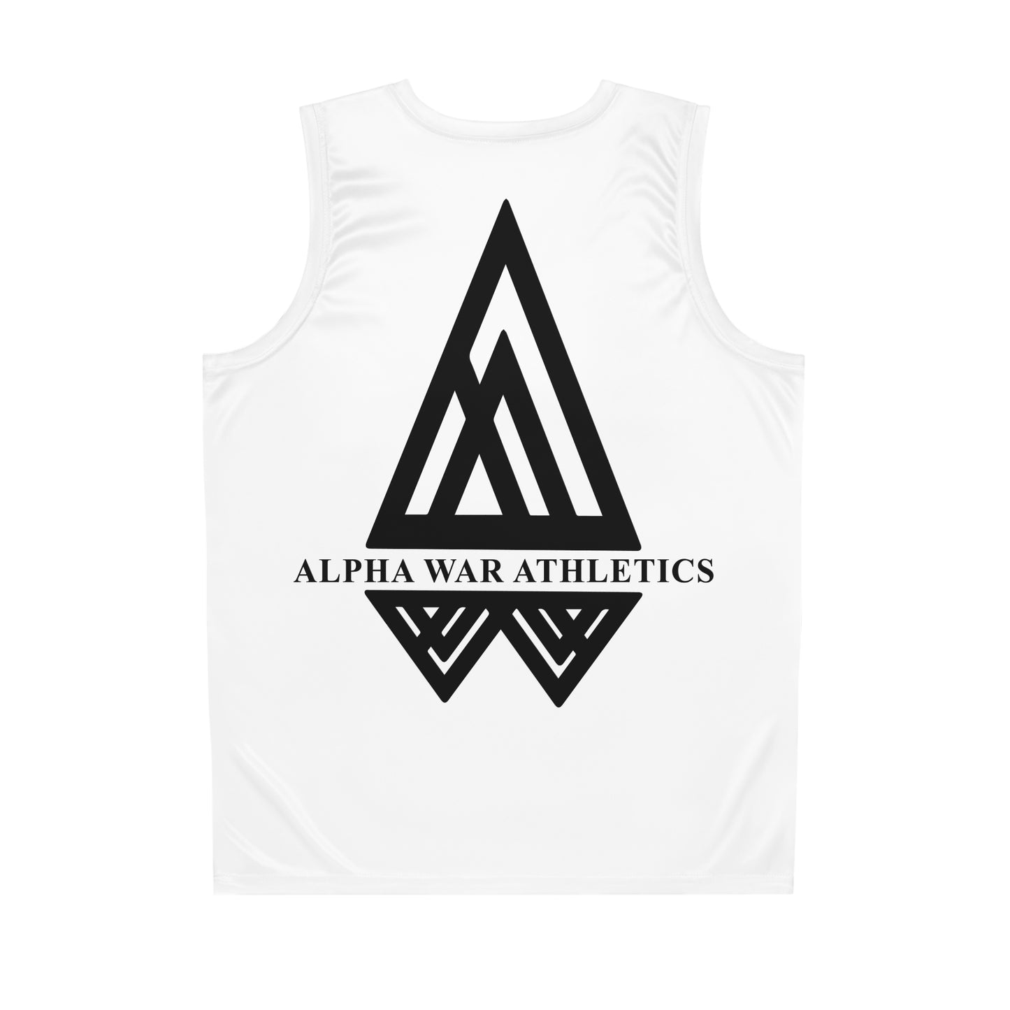 Alpha War Athletics Basketball Jersey - Unisex Sports Tank with Motivational Quote